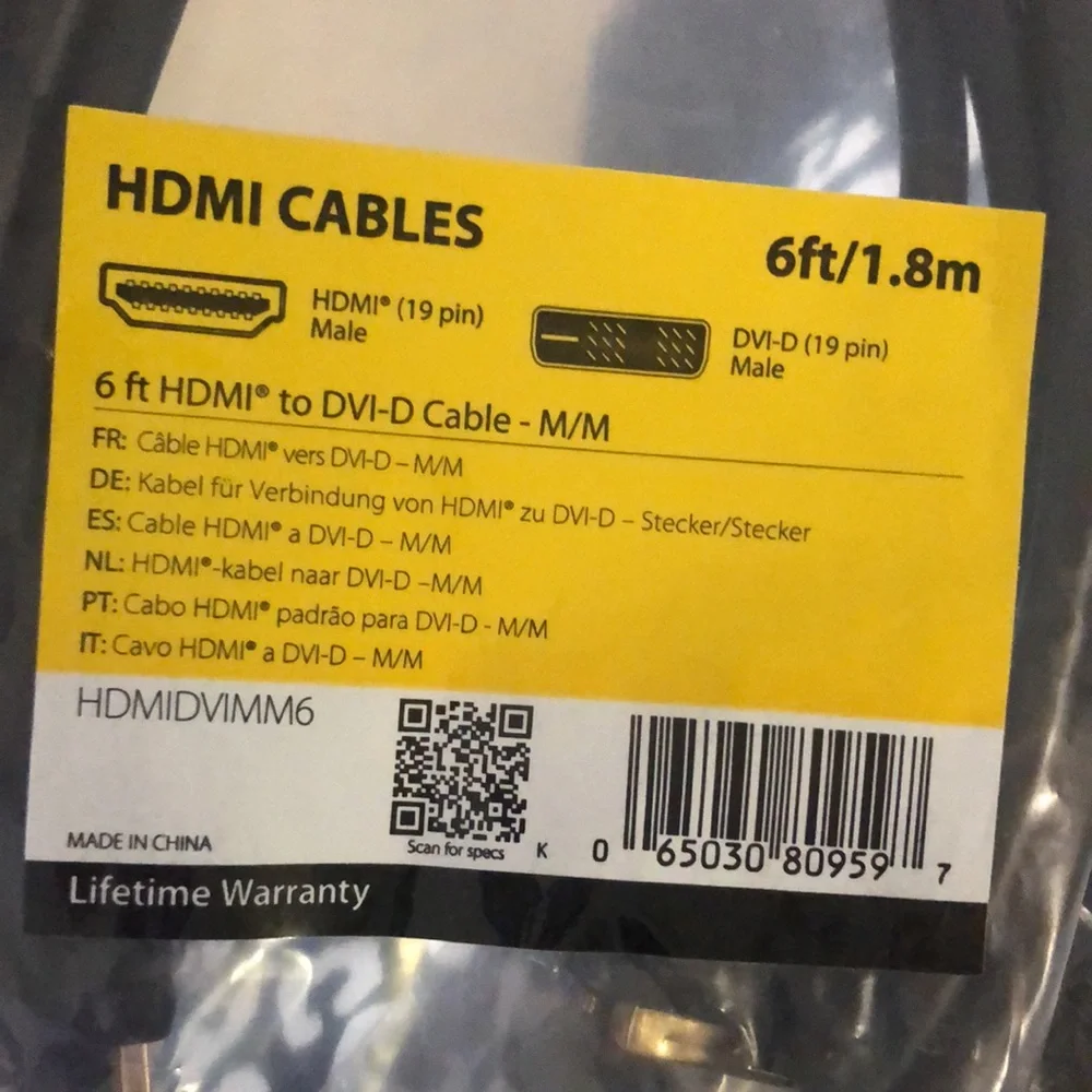 (2 Packs) 6ft HDMI DisplayPort to DVI Cable - M/M - DP2DVI2MM6 | StarTech.com